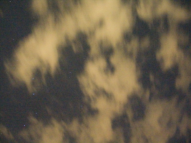 lignano, stars and clouds
